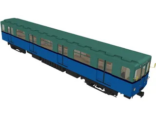 Underground Train Model EZ 3D Model