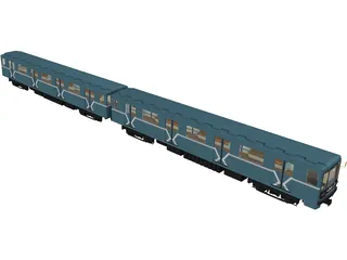 Underground Train Model 817MV 3D Model