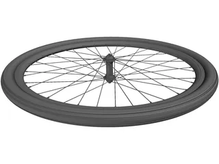 Front Wheel Bicycle 28 3D Model