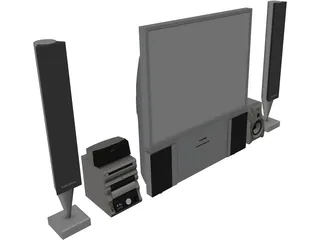 Toshiba Television 3D Model