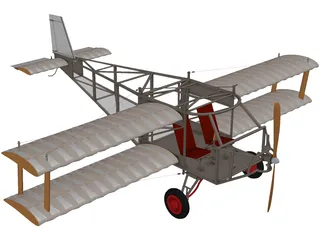 Biplane (1930) 3D Model