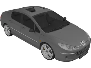 Peugeot 407 (2009) 3D Model