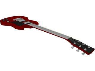 Guitar SG Gibson 3D Model