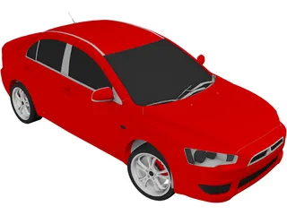 Mitsubishi Lancer (2008) 3D Model