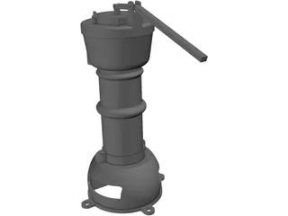 Water Hand Pump 3D Model