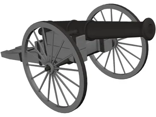 Cannon 19th Century 3D Model