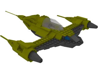 LEGO Naboo Starfighter N1 3D Model