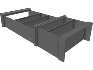 Bookcase 3D Model