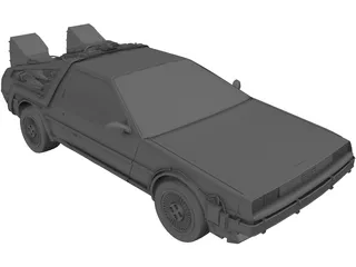 DMC DeLorean (1980) 3D Model