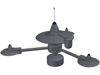 Star Trek Space Station K-7 TOS 3D Model