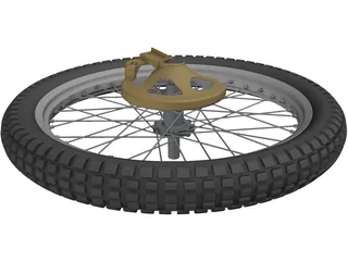 Wheel Bike Front 3D Model