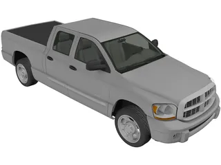 Dodge Ram Crew Cab 1500 (2007) 3D Model