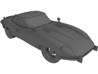 Jaguar E-Type (1960) 3D Model