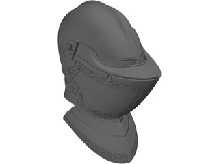 Armet Helmet 3D Model