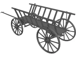 Handcart 3D Model