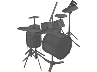 Drum Kit 3D Model