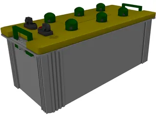 Acid Battery 3D Model