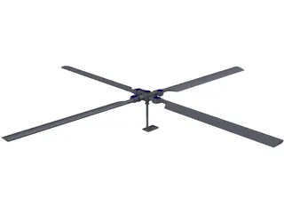 Rotor Heli Principal 3D Model