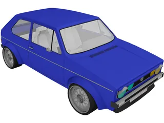 Volkswagen Golf MK1 (1978) 3D Model