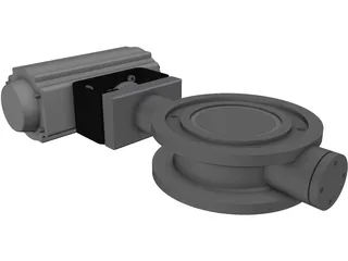 Butterfly Valve 3D Model