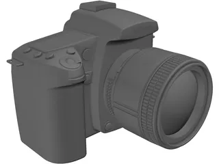 Nikon D90 Camera 3D Model