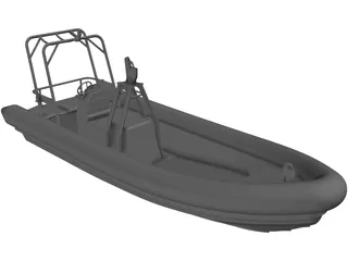 Offshore Rescue RIB 3D Model