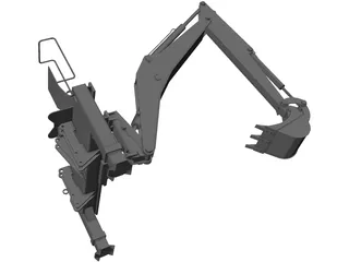 Back Hoe 3D Model