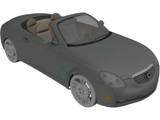 Lexus SC430 (2010) 3D Model