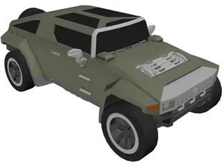 Hummer HX Concept (2010) 3D Model