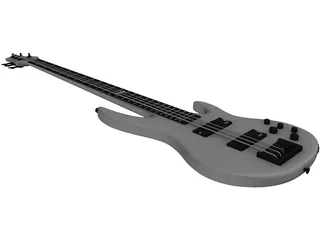 Guitar Electric Bass 3D Model