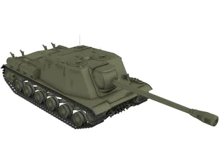 ISU-122S 3D Model