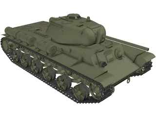 KV-1S 3D Model