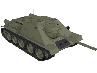 SU-85 3D Model