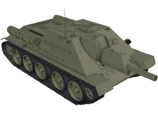 SU-122 3D Model