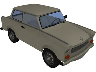 Trabant 601 3D Model