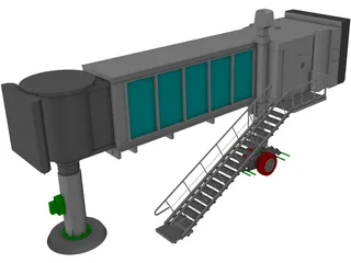 Airport Passenger Loading Bridge 3D Model