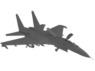 Sukhoi Su-27 Flanker 3D Model