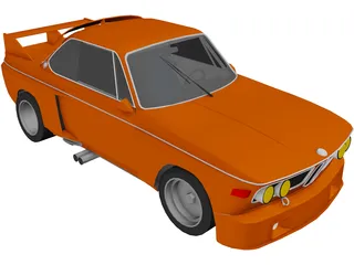 BMW E9 CSL Schnitzer 3D Model