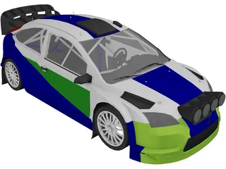 Ford Focus WRC (2006) 3D Model