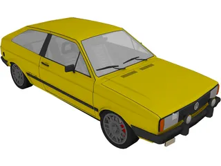 Volkswagen Gol GT (1986) 3D Model