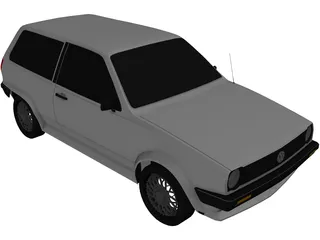 Volkswagen Polo (1986) 3D Model