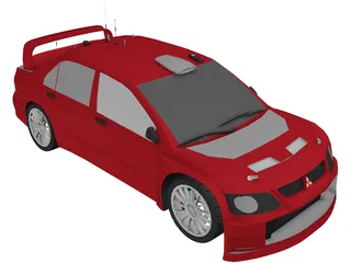 Mitsubishi Lancer WRC 3D Model