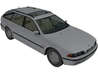 BMW 528i Touring (2001) 3D Model