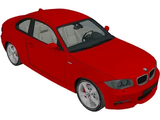 BMW 135i E82 Coupe (2009) 3D Model