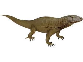 Komodo Dragon 3D Model