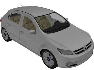 Volkswagen Gol G5 (2009) 3D Model