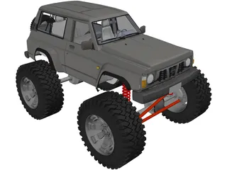 Nissan Patrol 4x4 Offroad Lifted 3D Model