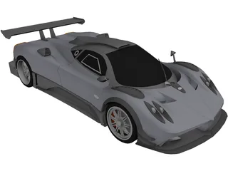 Pagani Zonda R Club Sport (2009) 3D Model