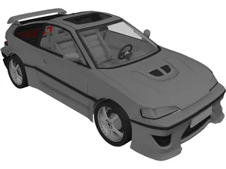 Honda CRX 3D Model