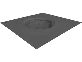 Dawes Crater 3D Model